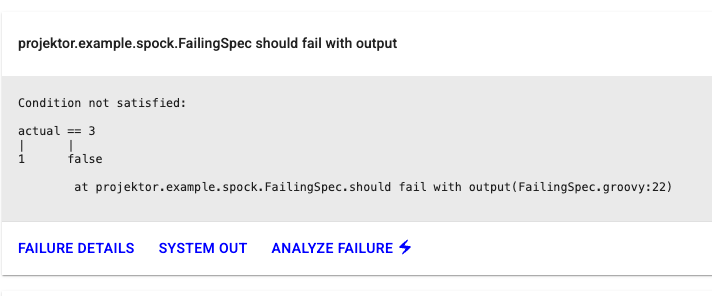 Analyze test failure with ChatGPT